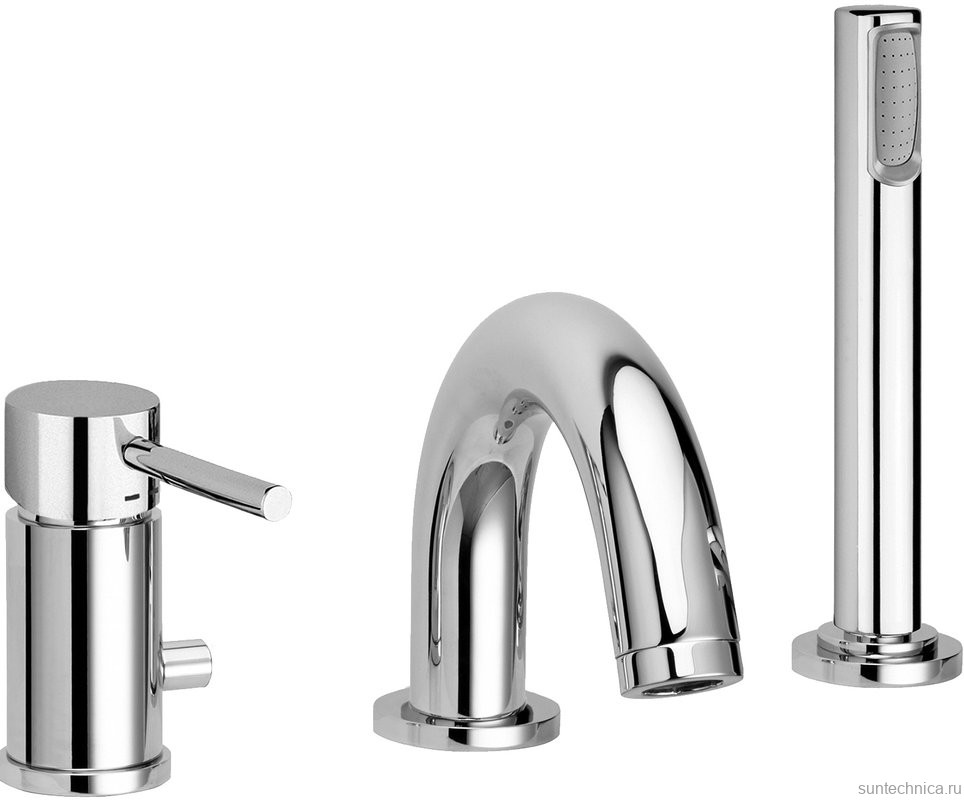 Смеситель на борт ванны Paffoni Light LIG040LCR хром