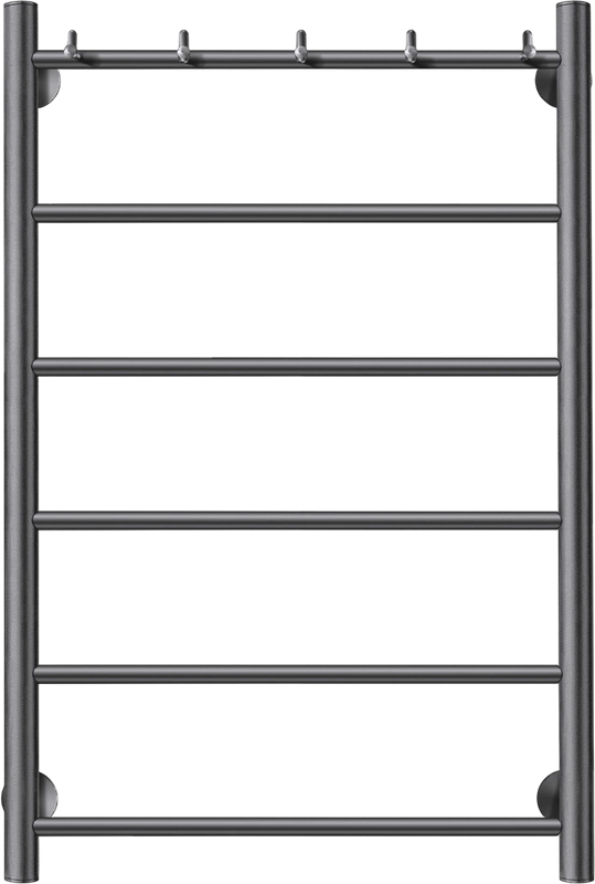 Полотенцесушитель электрический Secado Триада 1 К 80x50 см, подключение слева, графит, лесенка