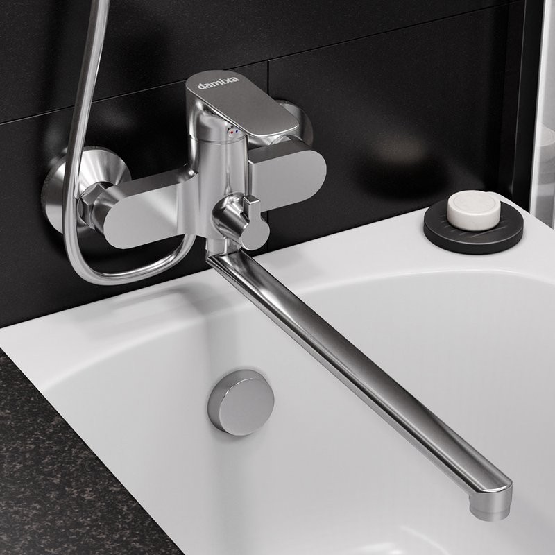 Смеситель с длинным изливом для ванны Damixa RedBlu Origin Evo 2 789500000