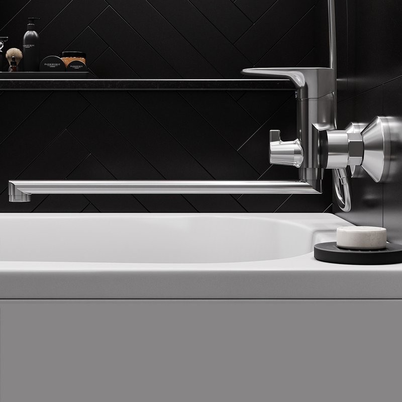 Смеситель с длинным изливом для ванны Damixa RedBlu Origin Evo 2 789500000