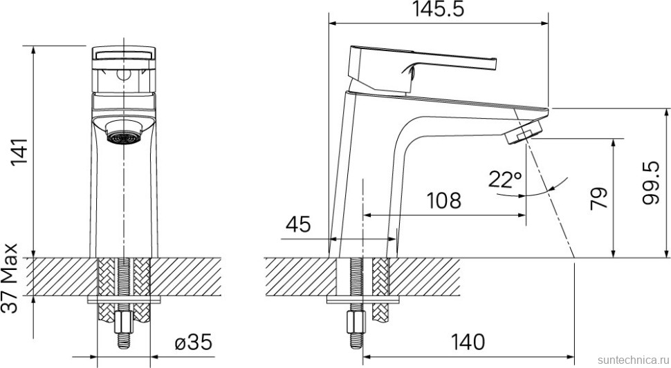 Смеситель для раковины IDDIS Bild BILSB00i01