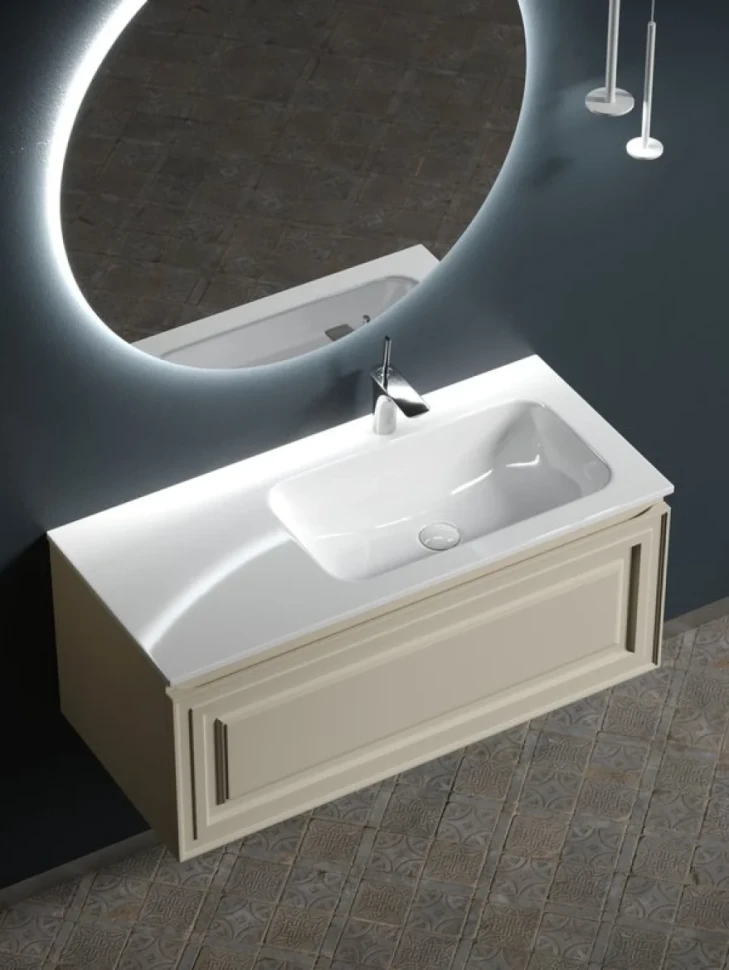 Тумба с раковиной Sancos Very 100 R beige soft