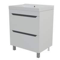 Тумба д/ванной "Лайн-70" 2 ящика под раковину Марго-70 (MIXLINE) (ПВХ)