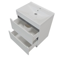 Тумба д/ванной "Лайн-70" 2 ящика под раковину Марго-70 (MIXLINE) (ПВХ)