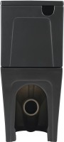 Унитаз-компакт напольный SantiLine SL-5026MB безободковый, с микролифтом, система смыва Tornado