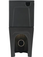 Унитаз-компакт напольный SantiLine SL-5026MB безободковый, с микролифтом, система смыва Tornado