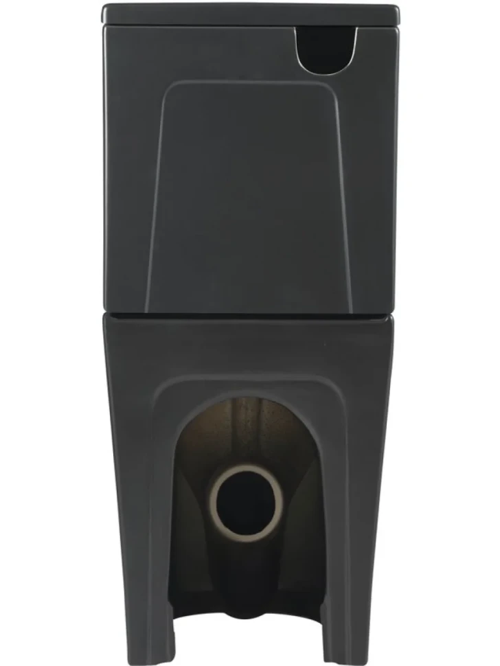 Унитаз-компакт напольный SantiLine SL-5026MB безободковый, с микролифтом, система смыва Tornado