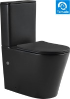 Унитаз-компакт напольный SantiLine SL-5026MB безободковый, с микролифтом, система смыва Tornado