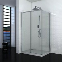 Душевой уголок Ceruttispa Vito 110 L 110х80, профиль хром