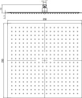 Верхний душ RGW Shower Panels SP-82-25