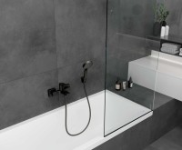 Смеситель для ванны с душем Hansgrohe Vernis Shape 71450670 черный