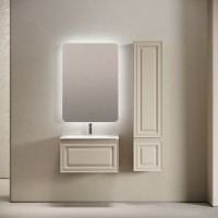 Тумба с раковиной Sancos Very 70 подвесная, beige soft, раковина CN7031