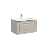 Тумба с раковиной Sancos Very 70 подвесная, beige soft, раковина CN7031