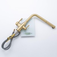 Смеситель для кухни Frap F4396-33 золотой сатин