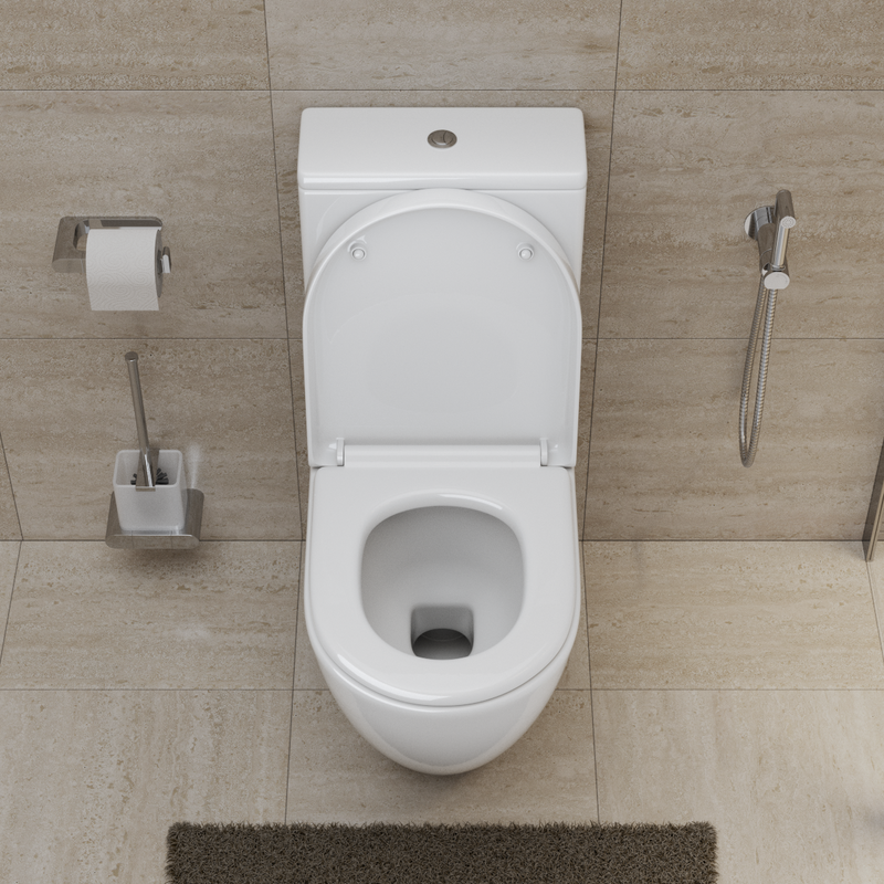 Унитаз-компакт напольный BelBagno Sfera-r BB2141CP-TOR безободковый, крышка BB865SC с микролифтом, бачок BB2141T