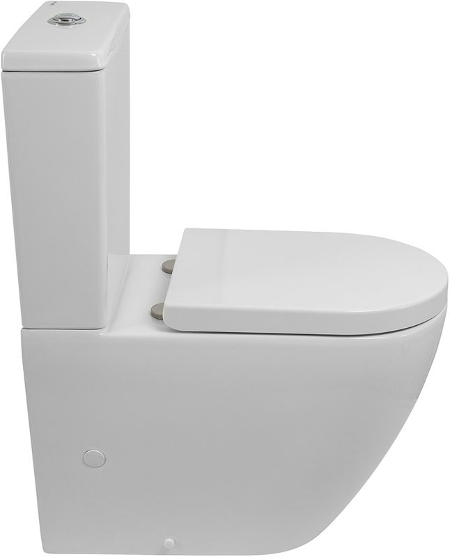 Унитаз-компакт напольный BelBagno Sfera-r BB2141CP-TOR безободковый, крышка BB865SC с микролифтом, бачок BB2141T
