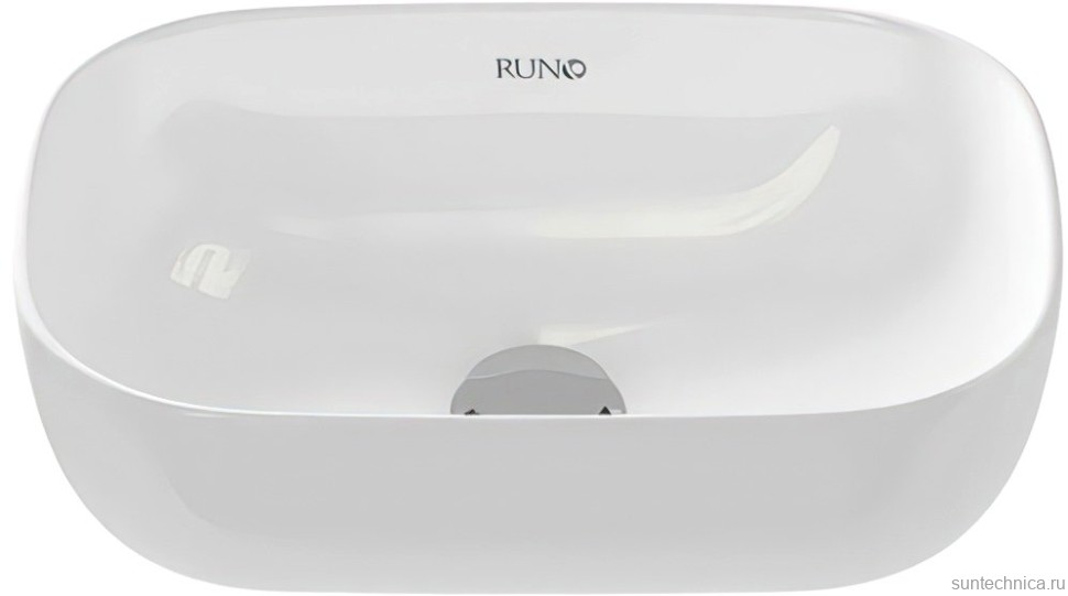 Тумба с раковиной Runo Ницца 60 дуб натуральный, графит, раковина Cuatro 50