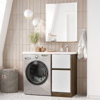 Мебель для ванной комнаты AQUATON Лондри 40 R, дуб кантри, белый