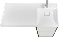 Мебель для ванной комнаты AQUATON Лондри 40 R, дуб кантри, белый