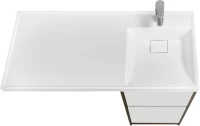 Мебель для ванной комнаты AQUATON Лондри 40 R, дуб кантри, белый