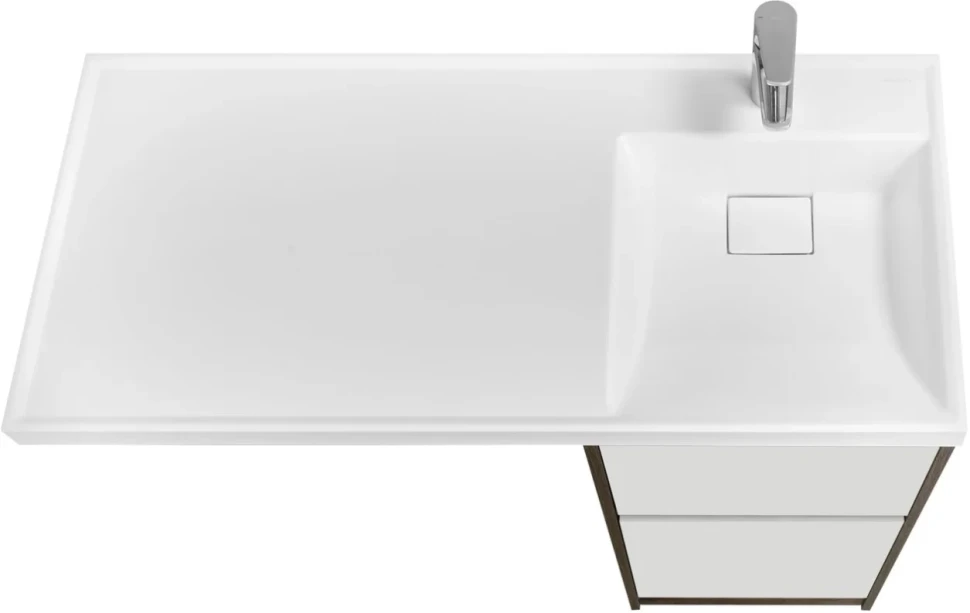 Мебель для ванной комнаты AQUATON Лондри 40 R, дуб кантри, белый
