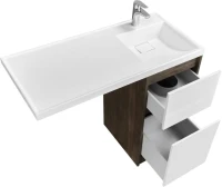 Мебель для ванной комнаты AQUATON Лондри 40 R, дуб кантри, белый