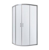 Душевой уголок Vegas Glass ZS Novo 100 07 10 профиль матовый хром, стекло сатин