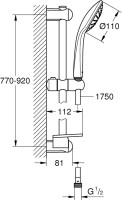 Душевой гарнитур Grohe Euphoria 110 Mono 27267001 90 см, с полочкой