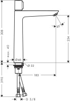 Смеситель для раковины Hansgrohe Talis Select E 71753000