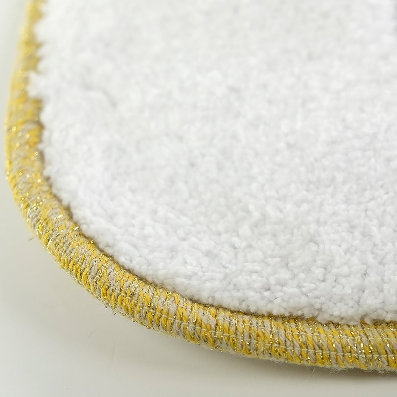 Коврик Migliore 31927 белый, окантовка золото