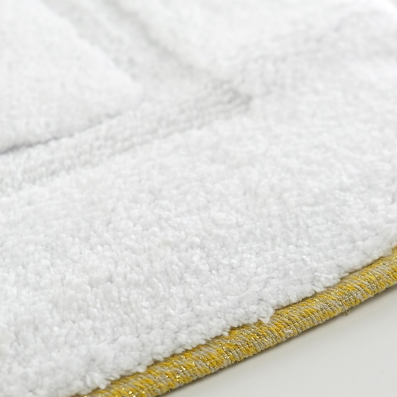 Коврик Migliore 31927 белый, окантовка золото