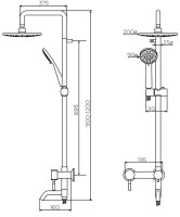 Душевая стойка Dorff Logic D0703000SS