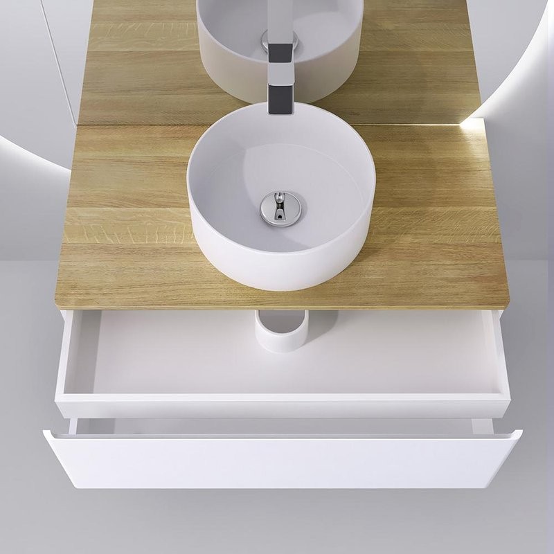 Тумба с раковиной Jorno Solis new 100, подвесная