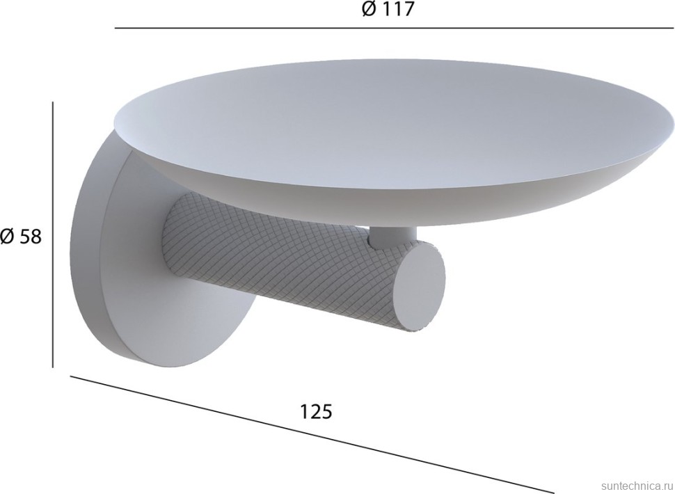 Мыльница Boheme Uno 10973-CR chrome