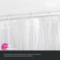 Штора для ванной IDDIS Promo P03PV18i11 200х180, волны