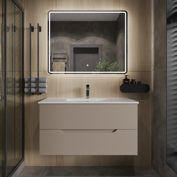 Мебель для ванной комнаты Orange Line 100 латте матовый