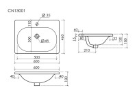Тумба с раковиной Sancos Code 60 подвесная, серо-бежевая