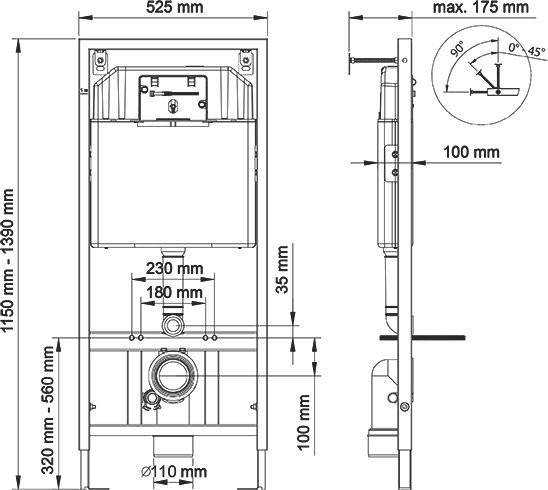 Комплект Berges Floe S 043304 Унитаз подвесной с микролифтом + Система инсталляции + Кнопка смыва
