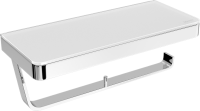 Держатель туалетной бумаги Lemark Glass line 9721040 хром, белый