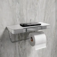 Держатель туалетной бумаги Lemark Glass line 9721040 хром, белый Держатель туалетной бумаги Lemark Glass line 9721040 хром, белый