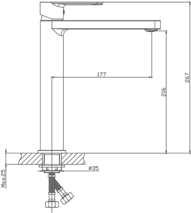 Смеситель для раковины Haiba HB617 HB11617