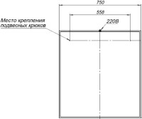 Зеркало Aquanet Nova Lite 75 дуб рошелье