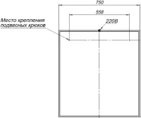 Зеркало Aquanet Nova Lite 75 дуб рошелье