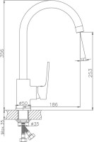 Смеситель для кухни Haiba HB587 HB70587