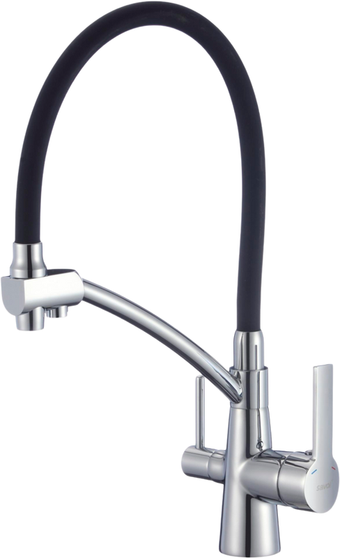 Смеситель для кухни Savol S-L1805-01 с гибким изливом