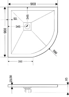 Поддон для душа RGW Stone Tray ST/R-0099Be Поддон для душа RGW Stone Tray ST/R-0099Be