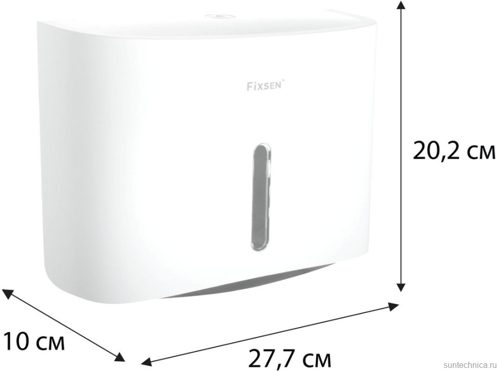 Диспенсер бумажных полотенец Fixsen Hotel 31027D белый