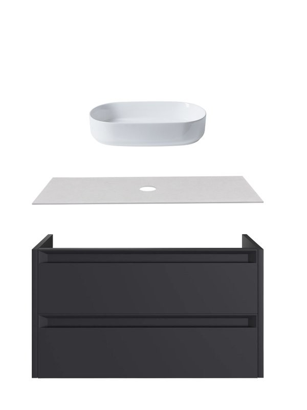 Тумба под раковину без столешницы Allen Brau Fantasy 2.0 120 матовый антрацит