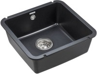 Комплект Мойка Paulmark Unter 50 PM204543-BL черная + Измельчитель Bone Crusher BC 910-AS