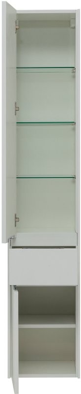 Шкаф пенал для ванной Aquanet Латина 35 L белый